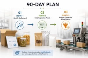 90-day B2B lead generation roadmap for the packaging industry
