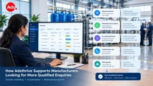 Industrial sales and technical team reviewing qualified water treatment equipment enquiries through a CRM system.
