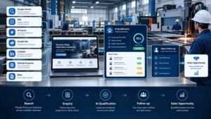 AI and digital marketing system for qualifying metal fabrication leads