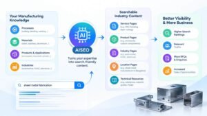 Sheet metal manufacturing capabilities connected to industry buyers online