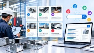 AI lead qualification system processing a sheet metal manufacturing RFQ