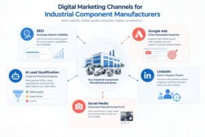 SEO, Google Ads, LinkedIn and AI lead qualification for industrial manufacturers