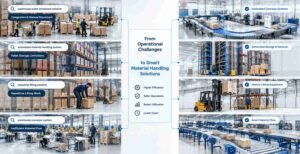 Application-based search strategy connecting material handling problems with equipment solutions