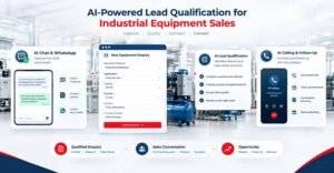 AI system qualifying industrial equipment enquiries for sales follow-up