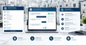AI system qualifying an electrical panel enquiry for automated sales follow-up