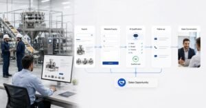 AI automation system for lead qualification and follow-up in food processing machinery sales