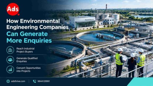 Environmental engineering professionals reviewing a large industrial wastewater treatment and environmental infrastructure facility.