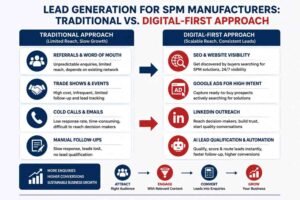Lead generation for SPM manufacturers through SEO, Google Ads, LinkedIn and AI marketing