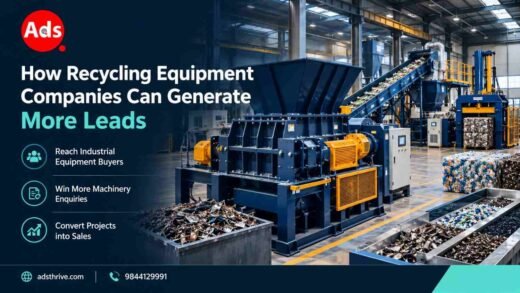 Industrial metal shredding and recycling machinery inside a manufacturing and equipment testing facility.